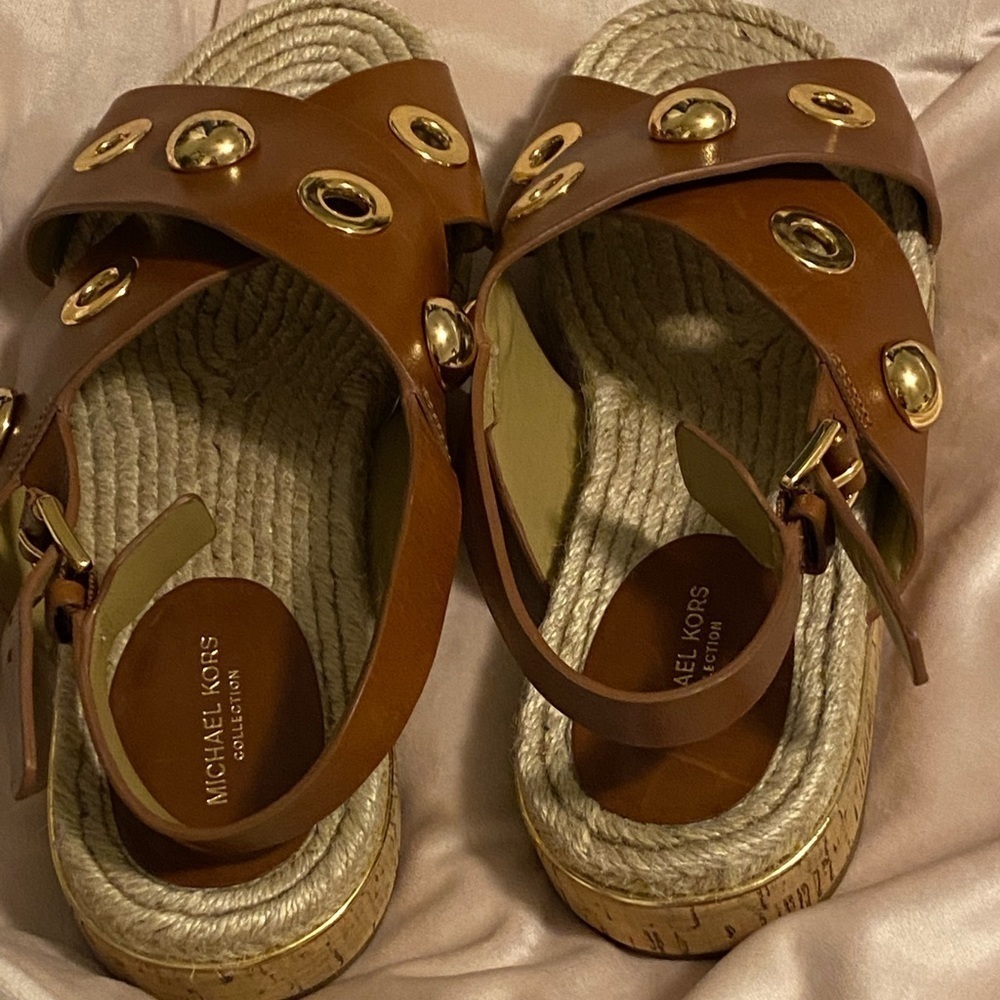 Micheal Kors collection Ruth Leather Sandal